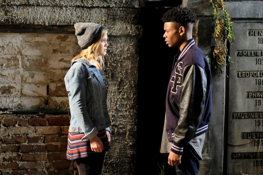 Olivia Holt and Aubrey Joseph play teenagers with superpowers in “Marvel’s Cloak & Dagger” on Freeform.