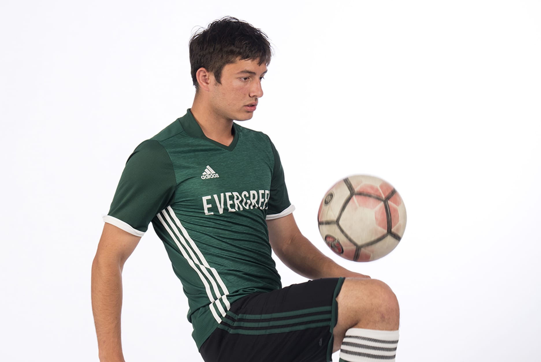LEAD OPTION: Evergreen's Levan Zhividze, the all-region boys soccer player of the year, is pictured at The Columbian on Friday, June 1, 2018.