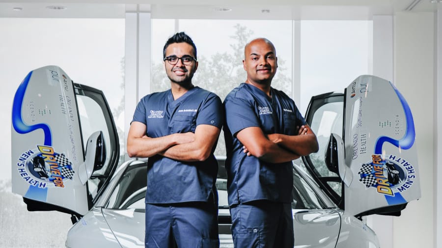Florida urologists Drs. Jamin Brahmbhatt and Sijo Parekattil are driving to cities across the U.S. for conversations with men about health and body image.
