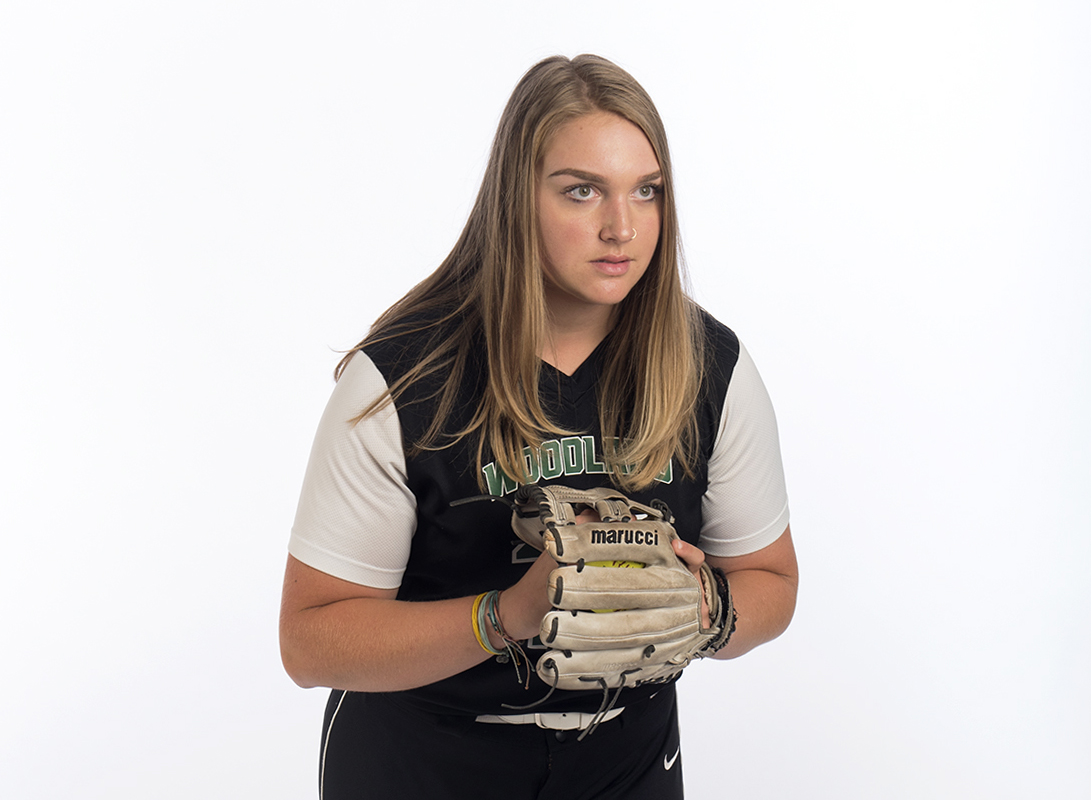 Woodland's Olivia Grey, the all-region softball player of the year, is pictured at The Columbian in Vancouver on Wednesday, June 6, 2018.