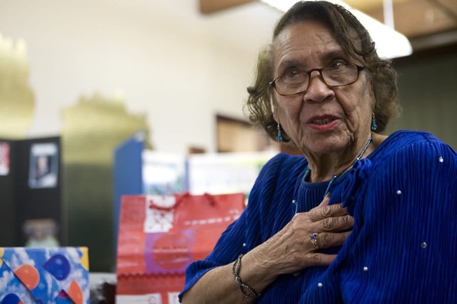 The late Val Joshua, who lived and worked in Vancouver during World War II, was the inspiration for the Racial Justice Awards given by the YWCA Clark County during the annual Juneteenth celebration here.