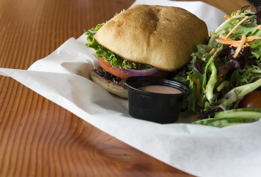 The Mad Hatter sandwich is one of the offerings at 54-40 Brewing Company.