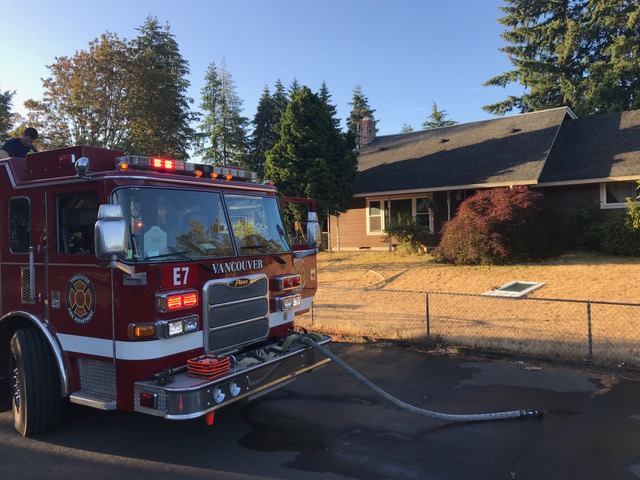 Fire damaged a house Saturday morning in the Sunnyside neighborhood.