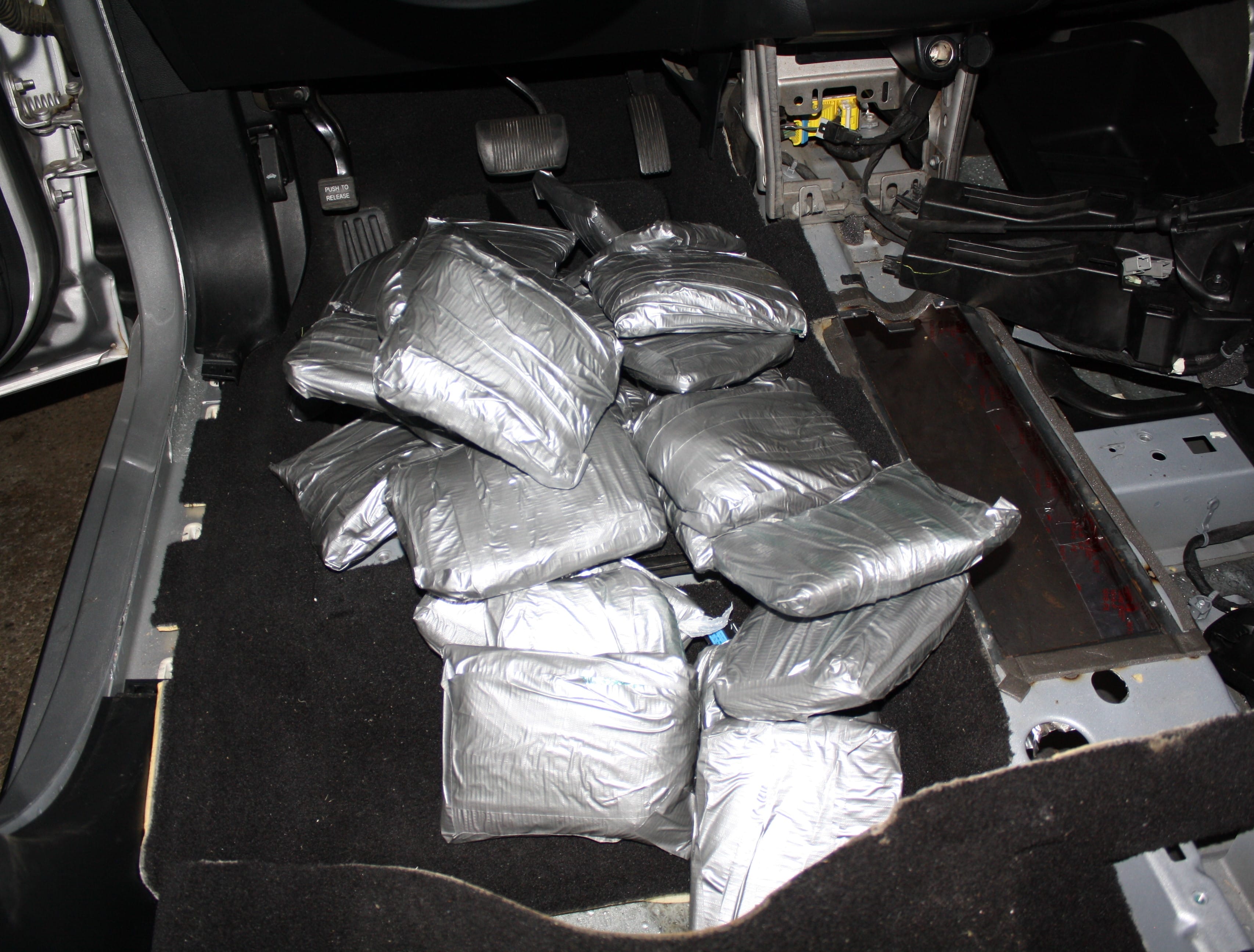 Clark Vancouver Regional Drug Force officers found about 30 lbs. of methamphetamine in a hidden compartment of an SUV on Saturday, after they detained three suspects at a store off East Mill Plain Boulevard. Three men, including 34-year-old Vancouver resident Antonio Ibarra, faces charges of criminal conspiracy.