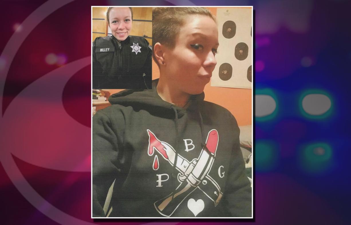 The Clark County Sheriff’s Office fired Deputy Erin Willey, a deputy photographed wearing and who manufactures apparel affiliated with a far-right group known for white nationalism.