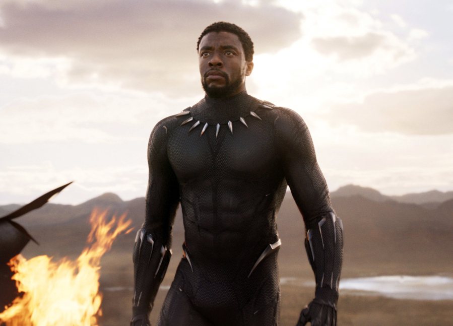 Chadwick Boseman in a scene from “Black Panther.” Marvel Studios/Disney