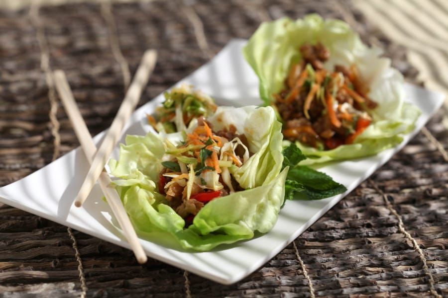 Spicy Asian Lettuce Wraps. (Jessica J.