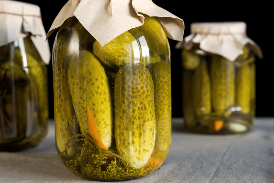 Similarly sized, firm cucumbers with no blemishes are ideal for making homemade pickles.