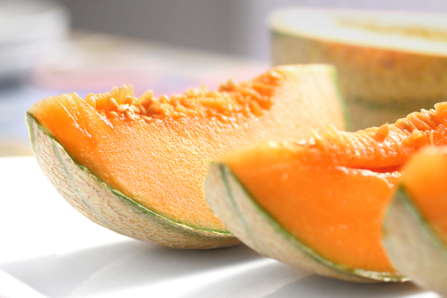 A 6-ounce serving of cantaloupe provides 100 percent of the daily requirement for vitamins A and C.