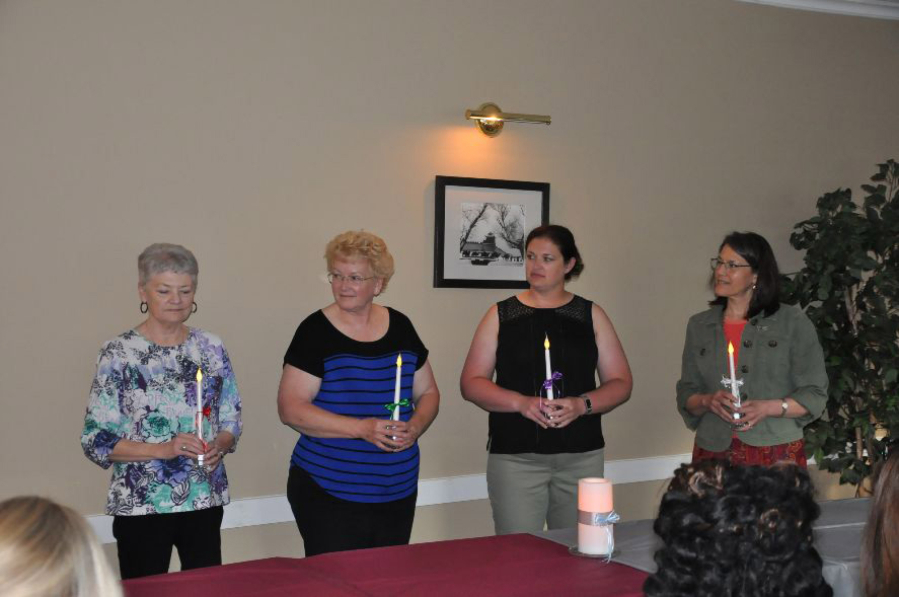 Hazel Dell: The new officers in the Columbia Mothers of Twins Club, from left: Dixie Fuller, secretary, Peggy Sedwick, vice president, Shannon Young, president, Joyce Vierck, treasurer.