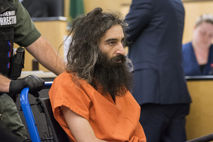 David Lucito makes a first appearance Friday morning in Clark County Superior Court after allegedly making threats to kill Clark County Sheriff Chuck Atkins.