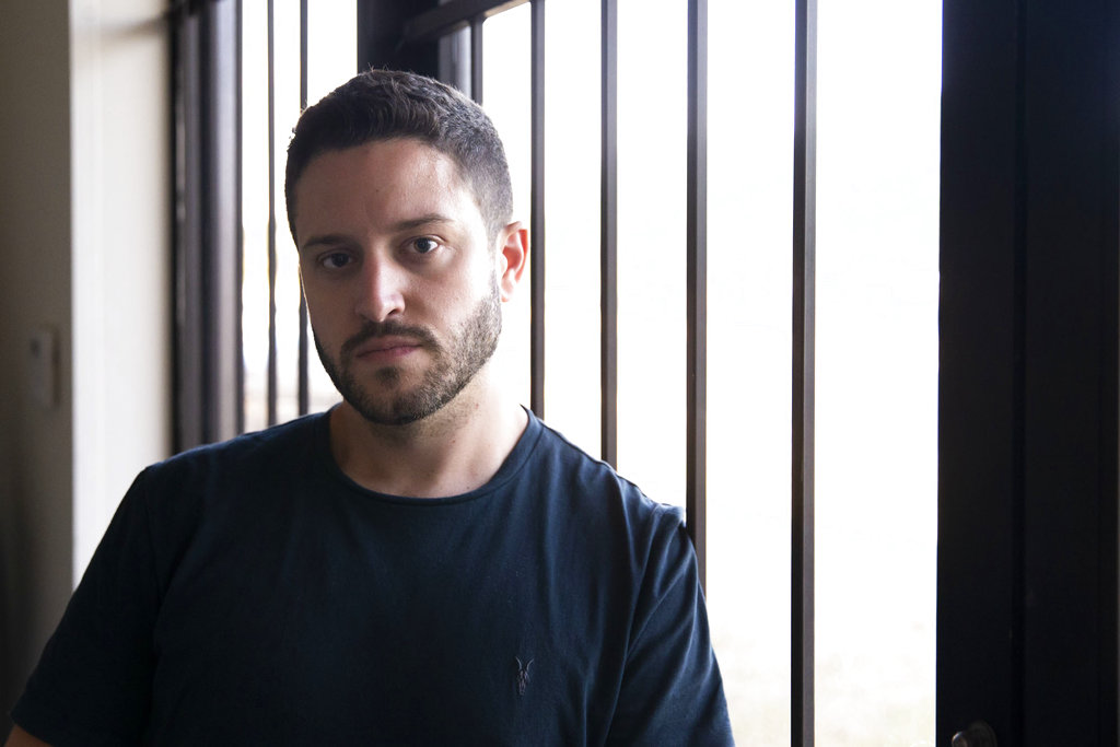 Cody Wilson poses for a portrait in the Defense Distributed office in Austin, Texas, on Tuesday, Aug. 7, 2018. The founder of Defense Distributed, Wilson has been in a long legal dispute regarding his ability to post the instructions to create 3-D printed firearms on his website. (Lynda M.