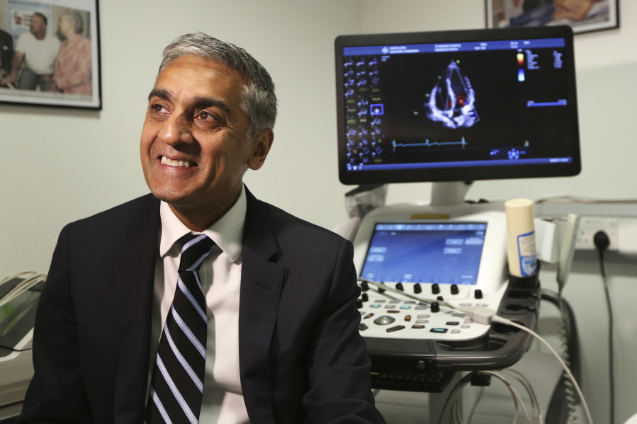 Dr. Sanjay Sharma, professor of cardiology at St. George’s University of London, speaks Aug. 8 about a study which found procedures that can identify athletes at risk for heart problems.