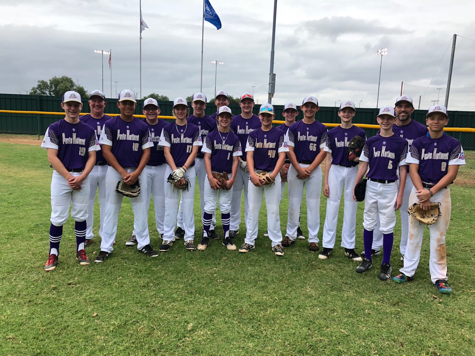 KWRL Hit Squad 14-year-old Babe Ruth team at the 2018 World Series in Eagle Pass, Texas.