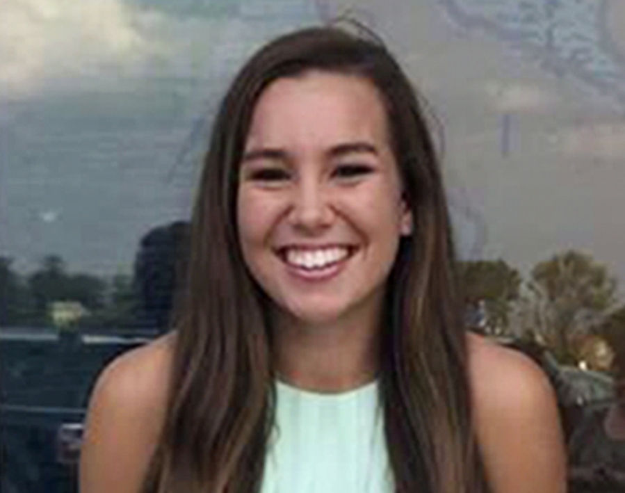 Mollie Tibbetts, a University of Iowa student who was reported missing from her hometown in the eastern Iowa city of Brooklyn on July 18, 2018. Greg Willey, the vice president of Crime Stoppers of Central Iowa, said a body found Tuesday, Aug. 21, 2018, is believed to be Tibbetts. No information has been released about where the body was found.