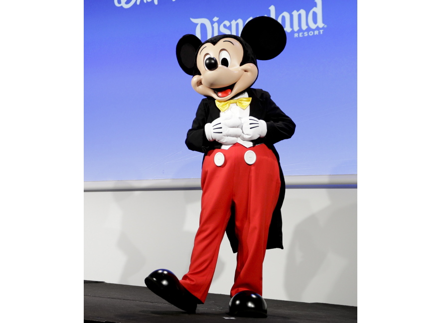 Mickey Mouse appears at CES International in Las Vegas.