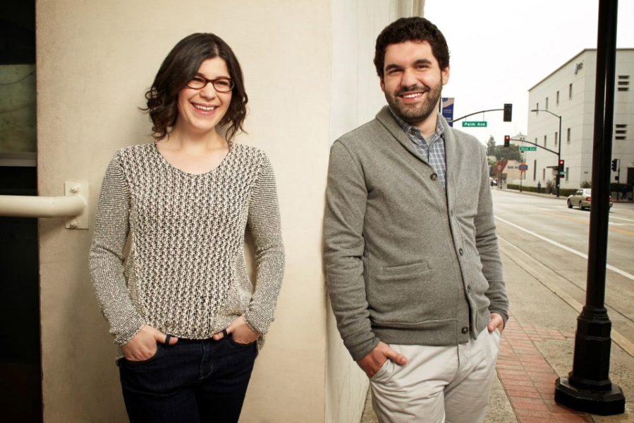 “Steven Universe” creator Rebecca Sugar and her brother Steven Sugar, the inspiration for her Cartoon Network series.