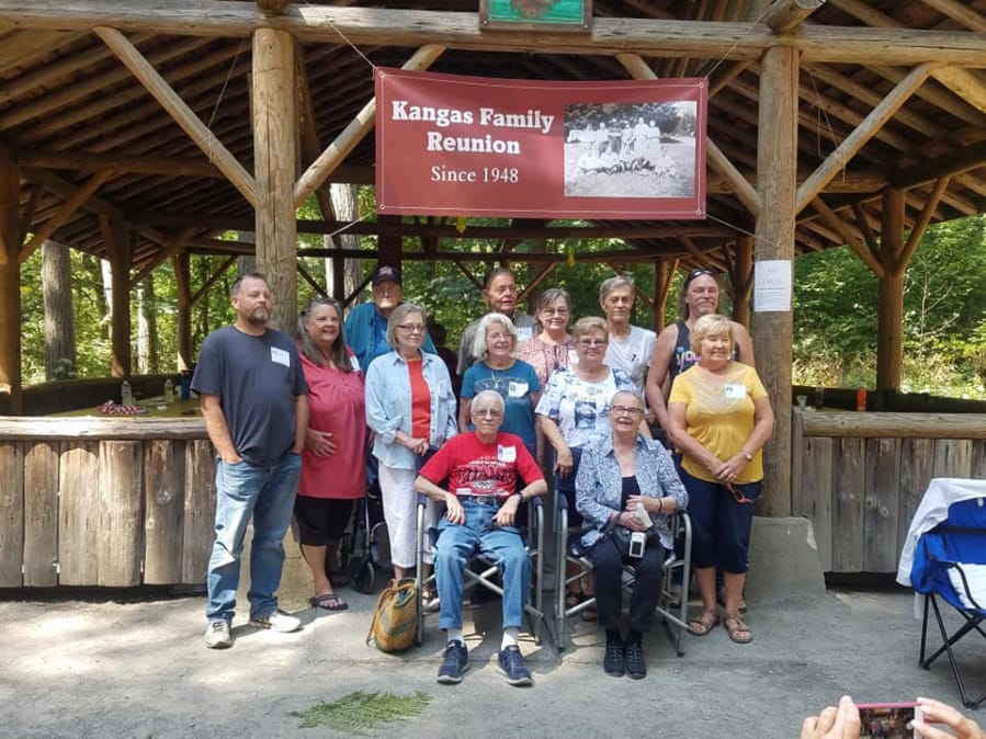 Battle Ground: Members of the Kangas family at their 70th annual family reunion, held Aug. 18 at Lewisville Park in Battle Ground. The family has held its reunion at the park every year.