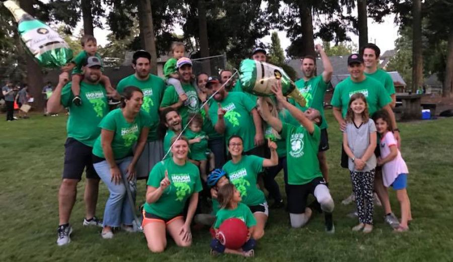 West Vancouver: The Hough Shazamroxx won the championship game of the fifth annual summer neighborhood coed kickball league.
