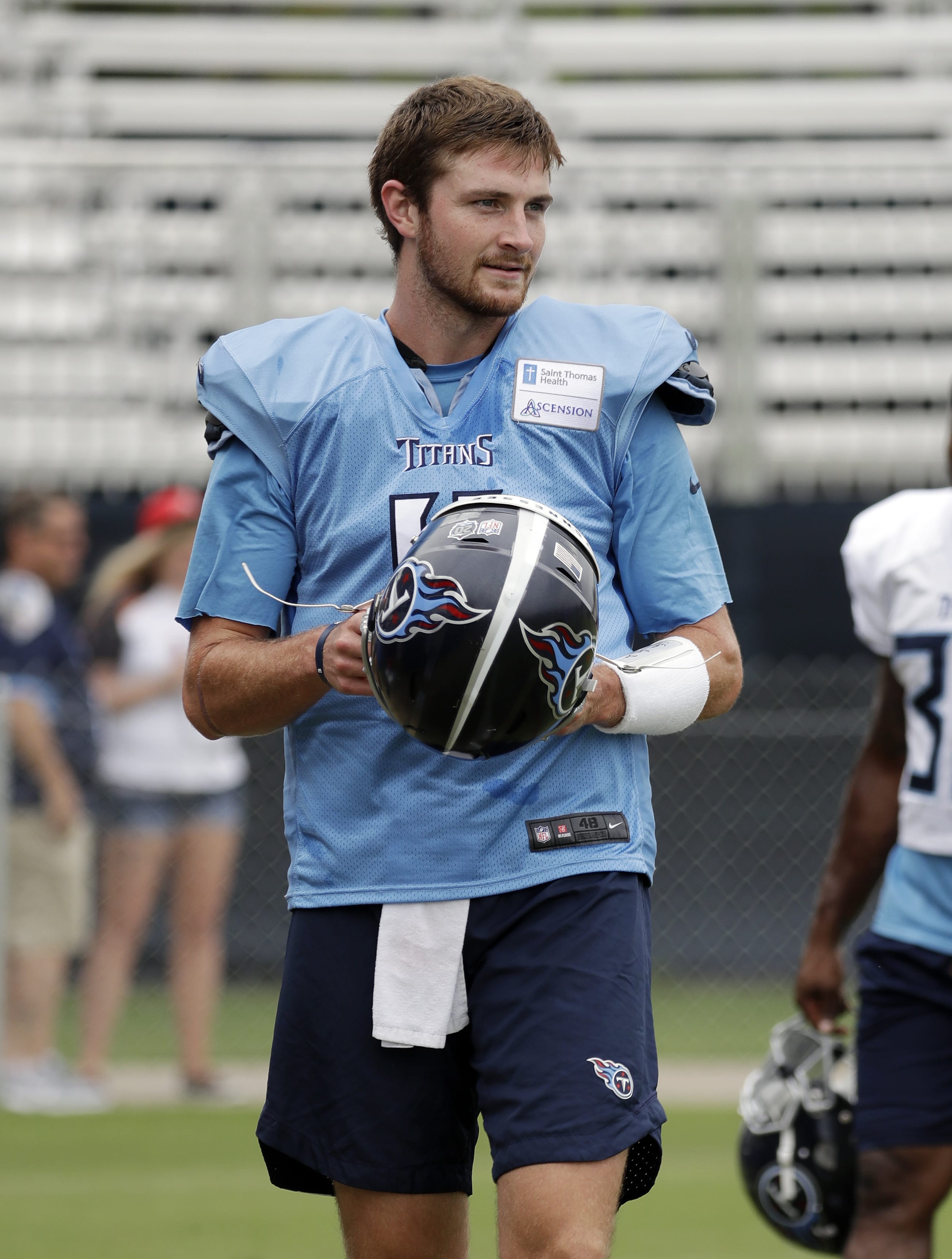 Quarterback Luke Falk, who was waived by the Tennessee Titans on Saturday, Sept. 1, 2018, was picked up by the Miami Dolphins on Sunday, Sept. 2, 2018.