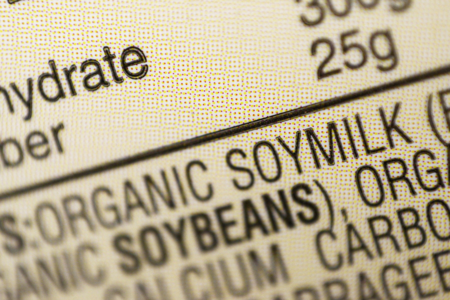 The ingredients label for soy milk at a grocery store in New York. Do people understand the differences between milk and soy and rice “milk”? That’s what the U.S. Food and Drug Administration is asking Thursday, Sept. 27, 2018, as it considers whether soy and other non-dairy products can keep calling themselves “milk.” Right now, federal standards define milk as coming from a cow.