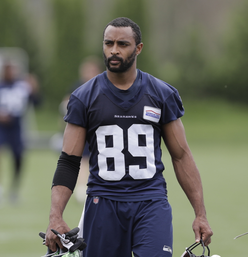 Wide receiver Doug Baldwin returned to practice Wednesday for the Seahawks. Ted S.