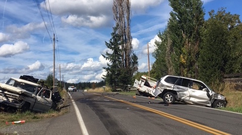 One person died in a multi-vehicle crash Friday in the 28900 block of Northeast 82nd Avenue.