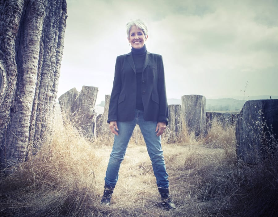 Joan Baez is traveling the country on her farewell tour, but with a just-released studio album, “Whistle Down the Wind,” the 77-year-old is sounding a sunny, upbeat tone.