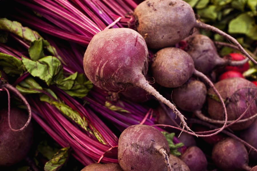 Beets at the farmers market.
