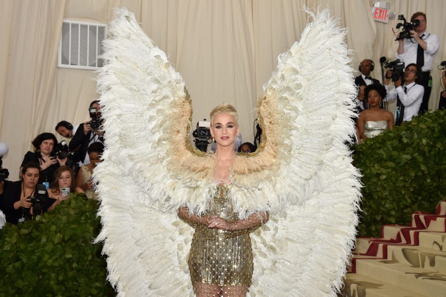 Katy Perry attends the Costume Institute Benefit at The Metropolitan Museum of Art celebrating the opening of Heavenly Bodies: Fashion and the Catholic Imagination on May 7, 2018 in New York City, N.Y.