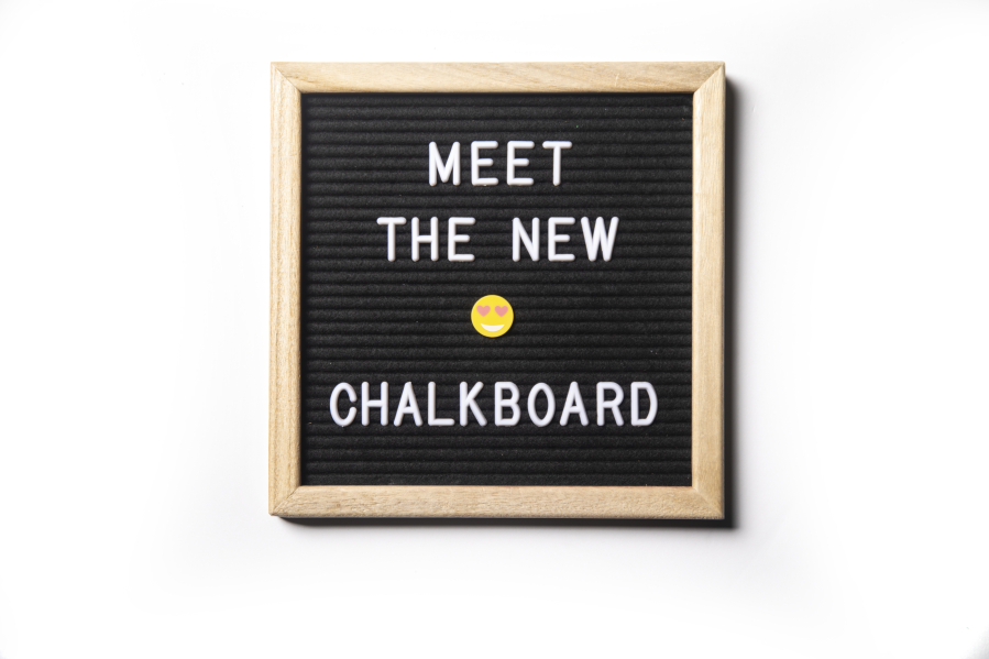 Letter board signs are replacing once-trendy chalkboards.