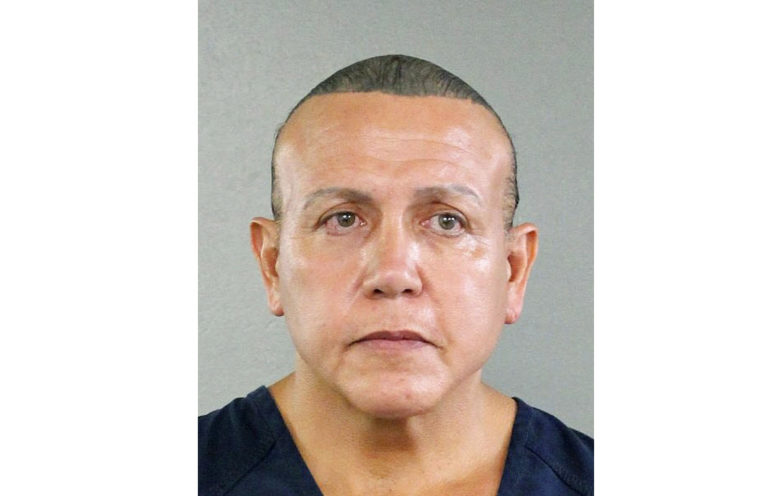 In this undated photo released by the Broward County Sheriff's office, Cesar Sayoc is seen in a booking photo, in Miami. Federal authorities took  Sayoc, 56, of Aventura, Fla., into custody Friday, Oct. 26, 2018 in Florida in connection with the mail-bomb scare that earlier widened to 12 suspicious packages, the FBI and Justice Department said.