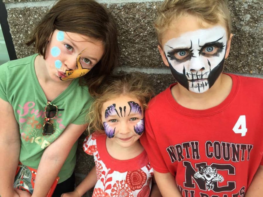 Face painting will be available at the free, family-friendly Booville Halloween event on Oct. 27.
