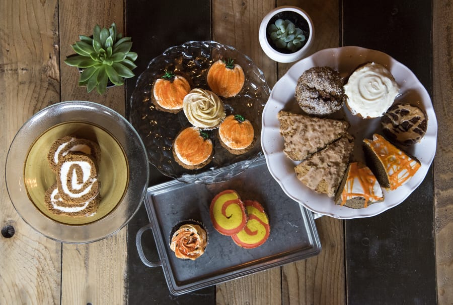 A selection of pumpkin spice baked goods from Di Tazza in Camas. Di Tazza features more than 10 fall-themed treats for customers to enjoy, including gluten-free and vegan options.