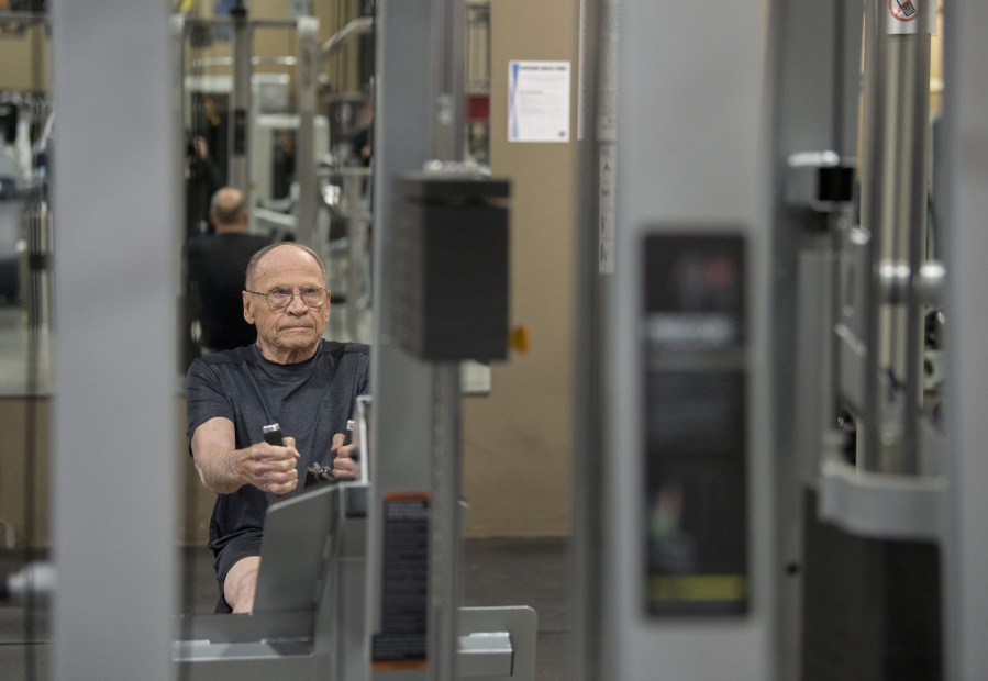 Steve Archer has inspired fellow gym members at Cascade Athletic Club, and he has made a good group of friends. He likes the social component of exercise.