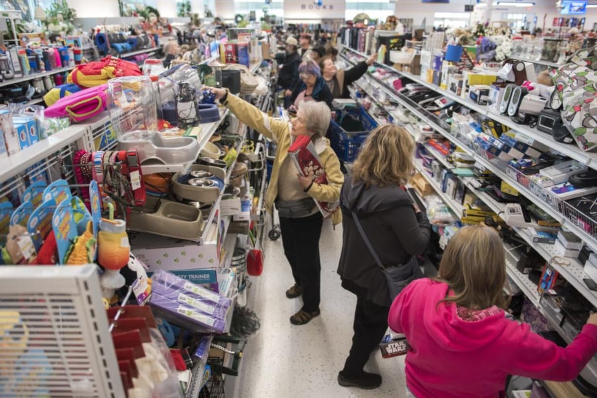 Crowds arrive early for east Fourth Plain Goodwill opening - The Columbian