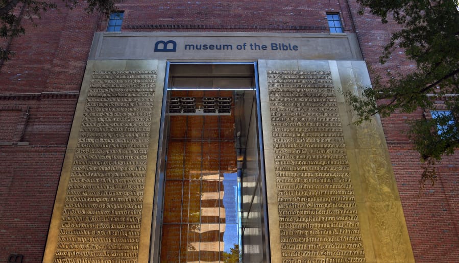 The entrance to the Museum of the Bible in Washington, D.C. (Michael S.