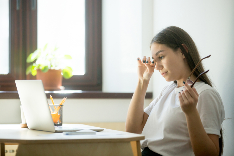 Some simple steps can help to reduce eyestrain.