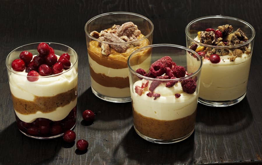 A batch of Bavarian cream can be used to build a variety of parfaits.