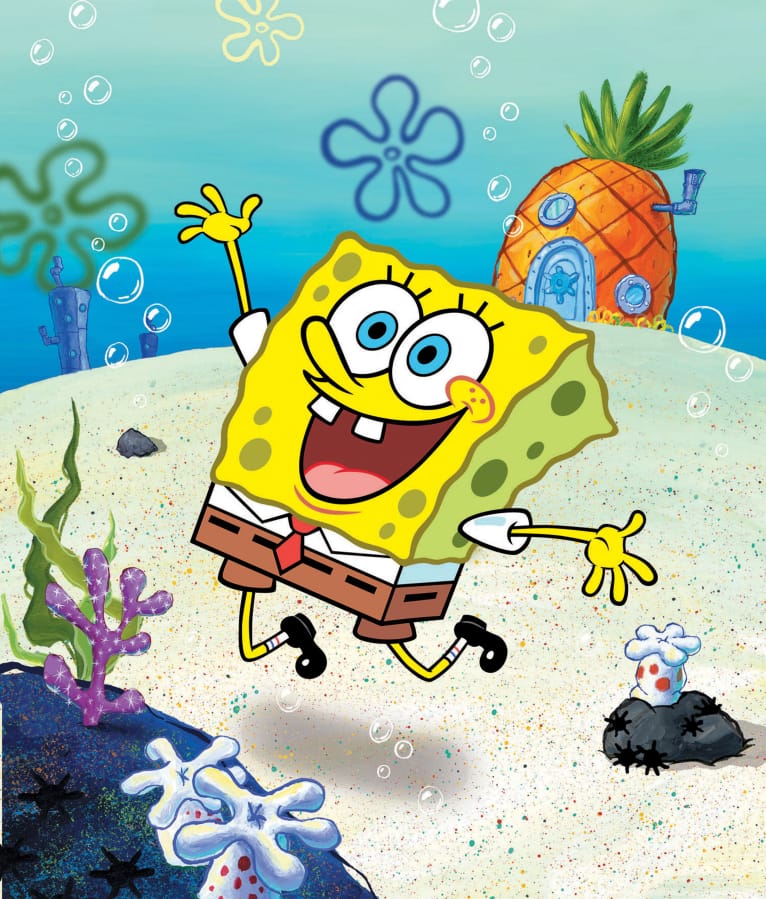 “SpongeBob SquarePants” lives in a pineapple under the sea. The animated series began in 1999.