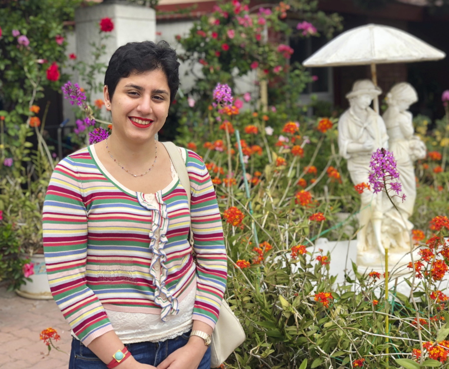 Alaleh Azhir is seen in September in Los Angeles. Azhir, a 21-year old senior at Johns Hopkins University in Maryland, is among the latest crop of American Rhodes scholars, which has more women than any other single class.
