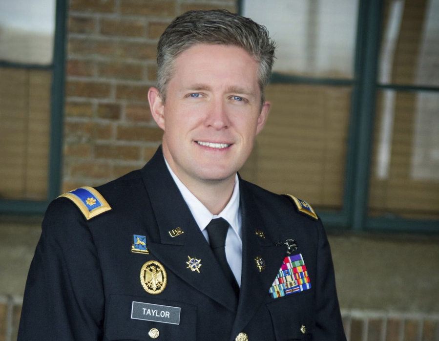This undated photo provided by the Utah National Guard shows Maj. Brent Taylor of the Utah National Guard. Taylor, former mayor of North Ogden, died in Afghanistan on Saturday, Nov. 3, 2018, City Councilman Phillip Swanson said. Taylor was deployed to Afghanistan in January with the Utah National Guard for what was expected to be a 12-month tour of duty. Taylor previously served two tours in Iraq and one tour in Afghanistan.