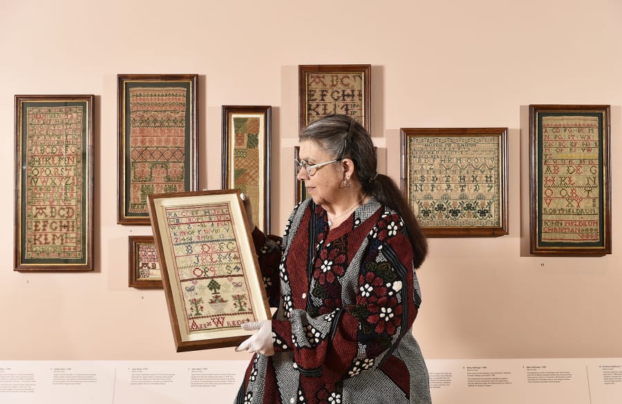Vancouver philanthropist Leslie Durst, the owner of the world’s largest private collection of Scottish samplers, visited a special exhibit of her own collection at the National Museum of Scotland in Edinburgh earlier this year.