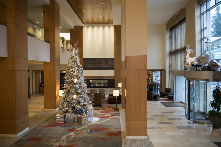 The Hilton Vancouver Washington, decorated for the holidays, opened in June 2005 with less competition than currently surrounds the city-owned hotel. More competition from new hotels is anticipated over the next two years.
