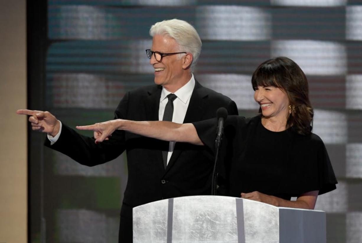 Ted Danson and Mary Steenburgen at the 2016 Democratic National Convention in Philadelphia. Toni L.