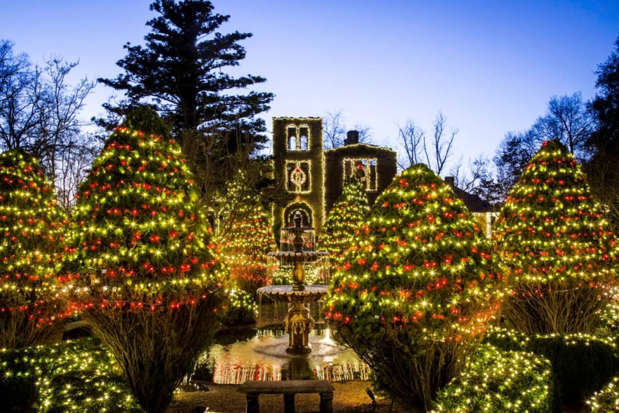 More than a million lights will sparkle this holiday season at Barnsley Resort in Georgia’s Blue Ridge Mountains.