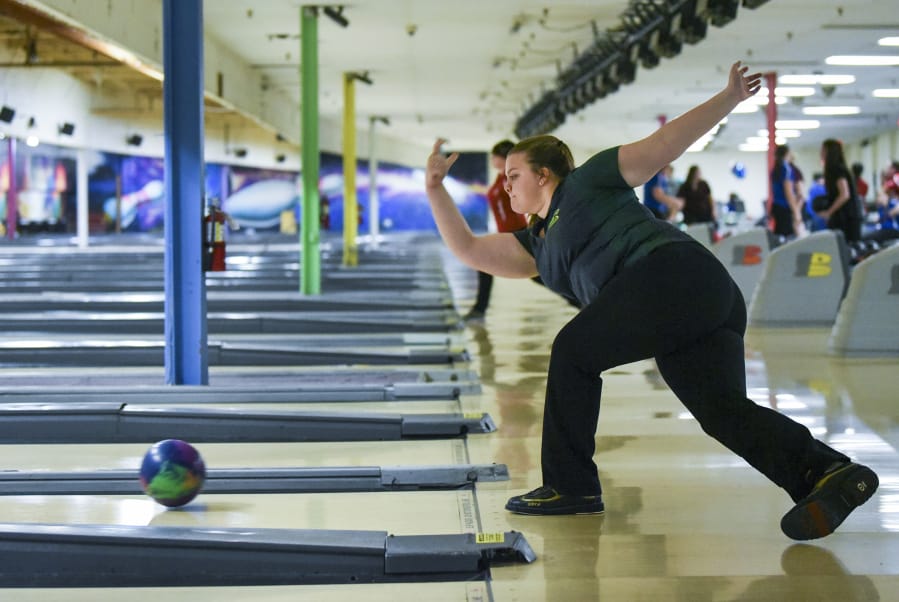 Evergreen senior Kerissa Andersen, a state champion in 2016, is one of the top bowlers in Clark County.