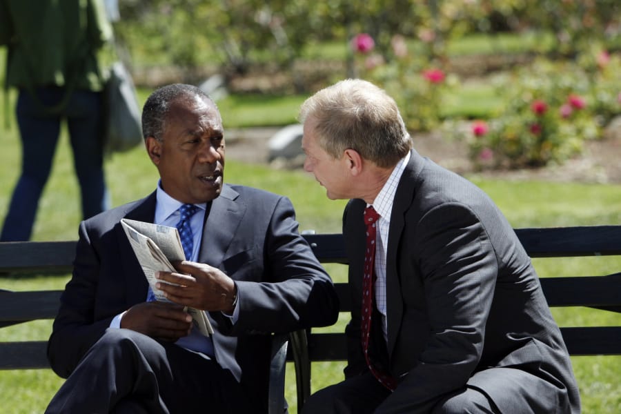 Joe Morton, left, and Jeff Perry in “Scandal.” Randy Holmes/ABC