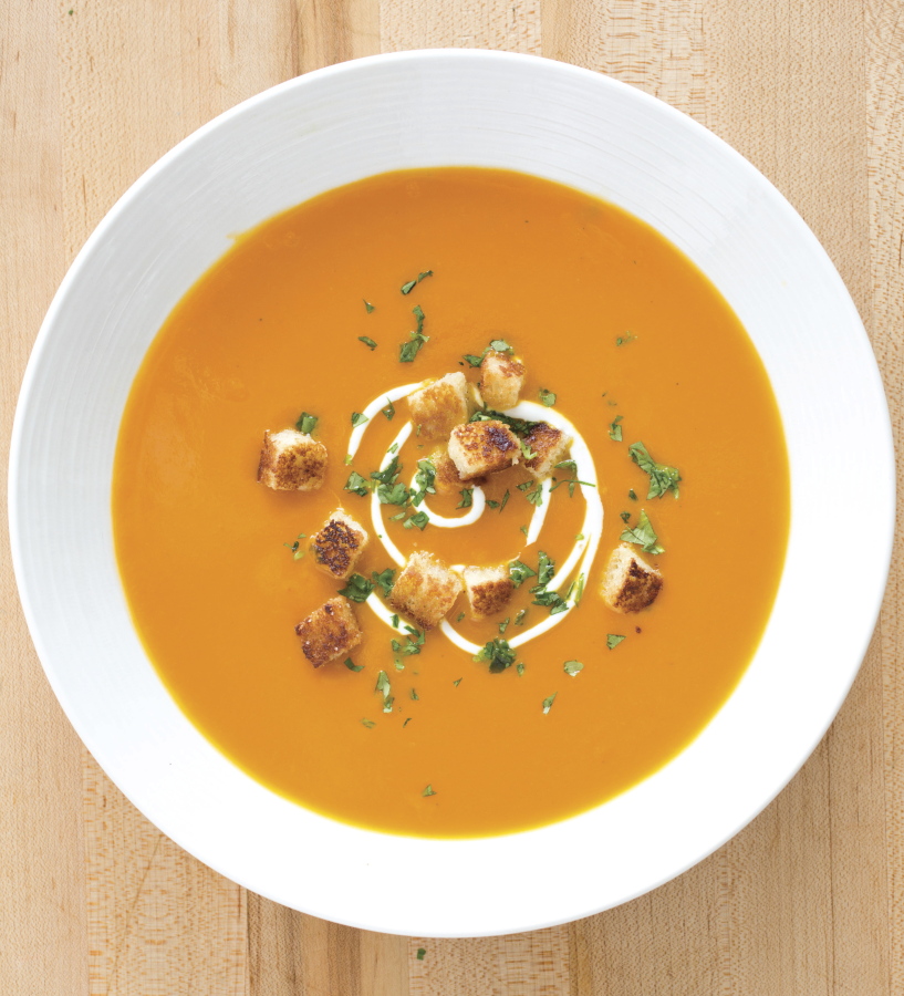 Carrot Ginger Soup (Carl Tremblay/America’s Test Kitchen via AP)