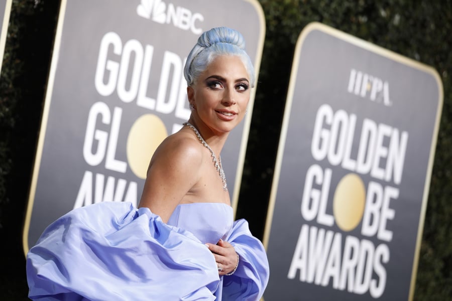 Lady Gaga arrives Sunday at the 76th annual Golden Globes at the Beverly Hilton Hotel in Beverly Hills, Calif. Jay L.